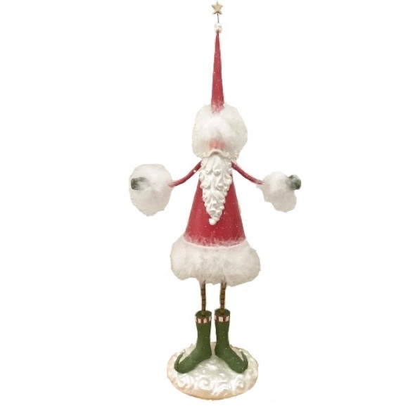 Retired 2005 DEPARTMENT 56 Christmas Krinkles Santa Holding Trees Figure - Picture 1 of 15